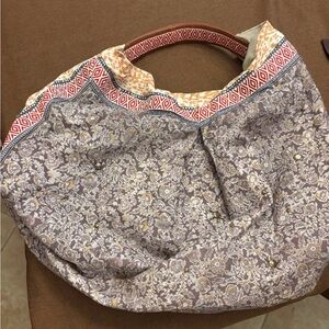 FP Movement by Free People Patterned Hobo Bag with Brown Handle